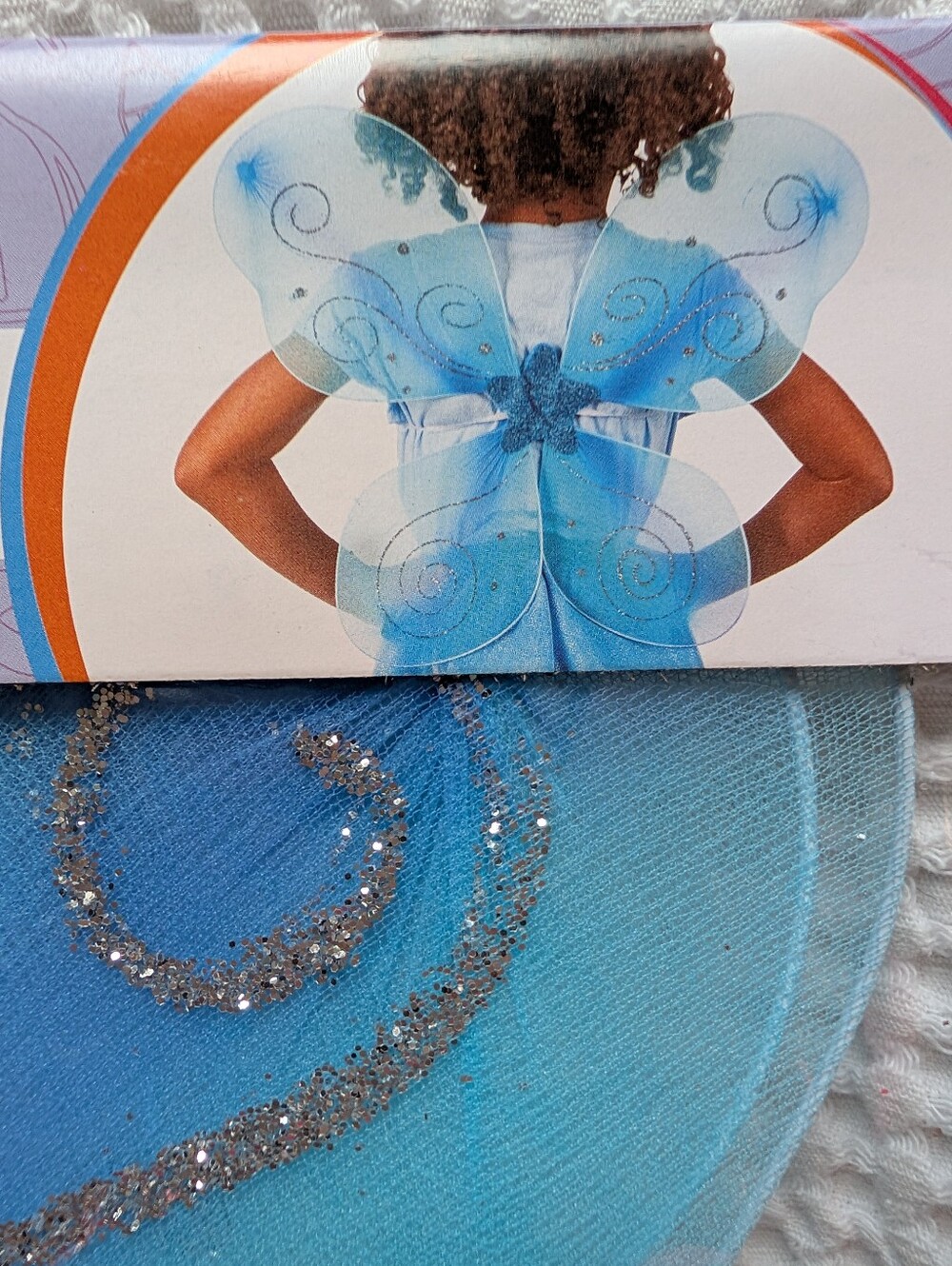 NWT Kids Fairy Wings – Blue Glitter Halloween Costume Accessory